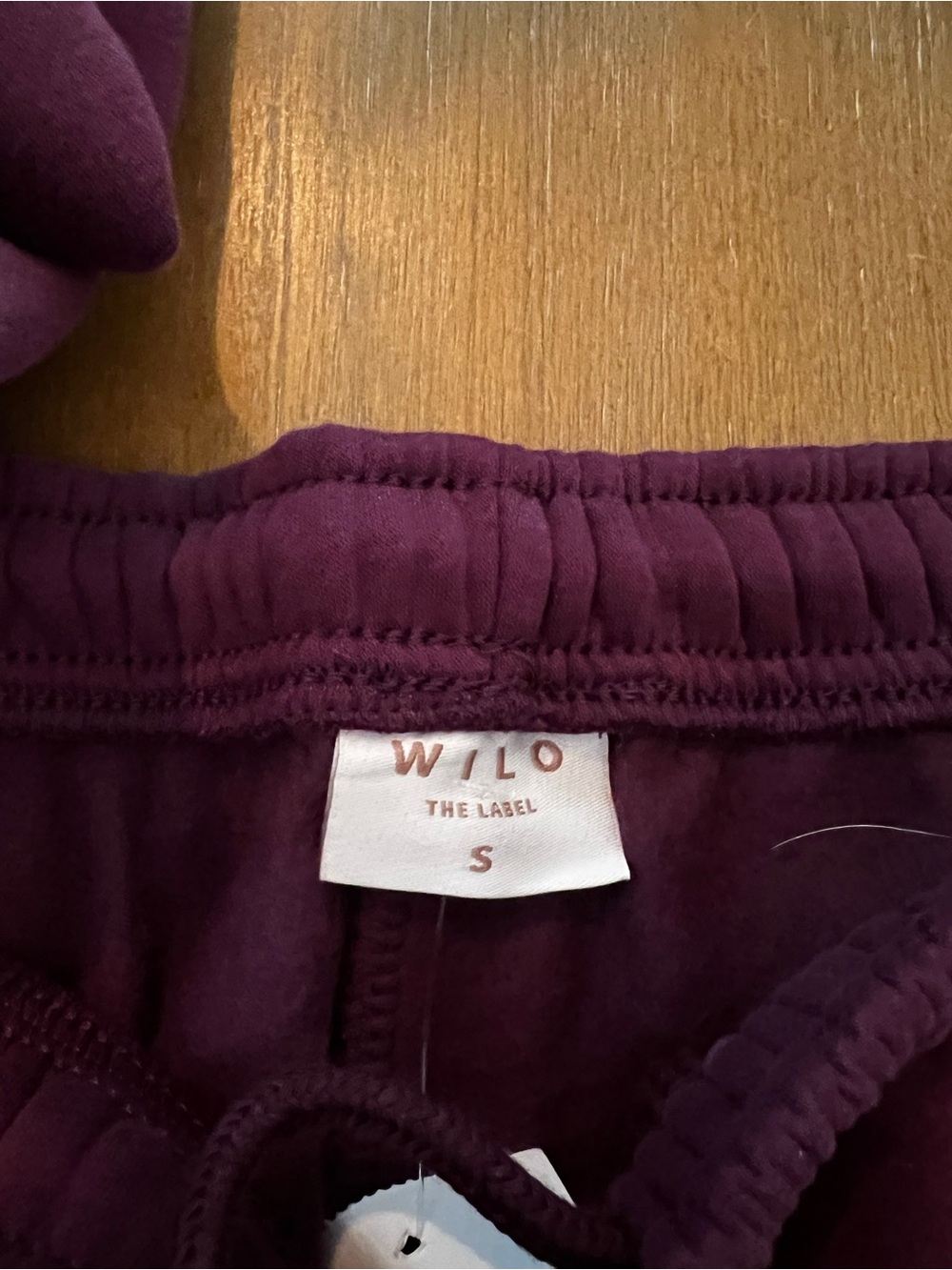 NWT WILO THE LABEL  Outdoor Purple Hoodie & Jogger Sweatpants Set Size S - Picture 2 of 4